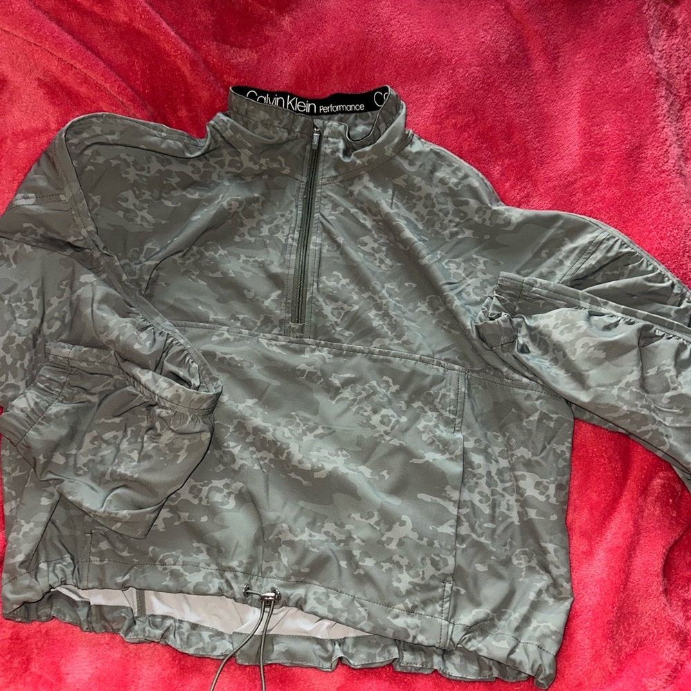 Calvin Klein Performance Camo Gray Pullover